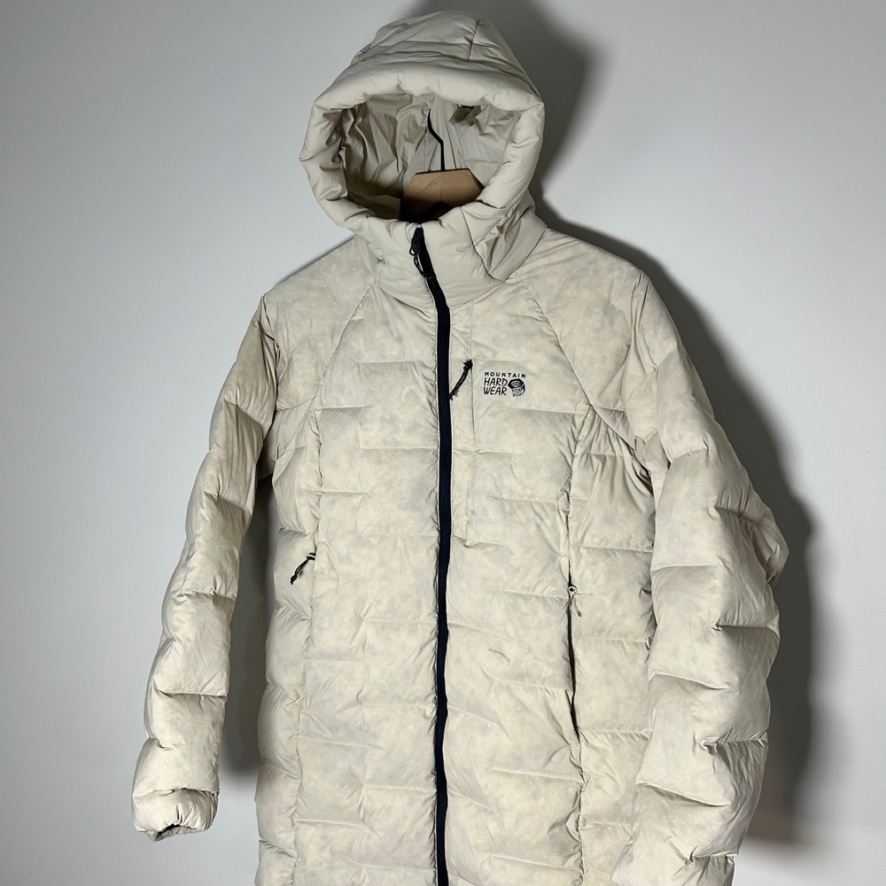 Mountain Hardwear Super DS Stretchdown Parka Womens Small Hooded Down Puffer